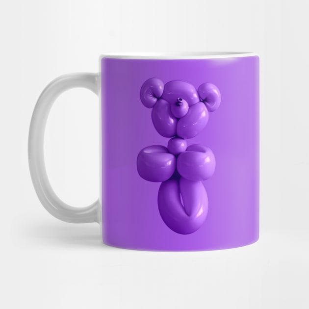 Teddy bear balloon in purple by CACreative